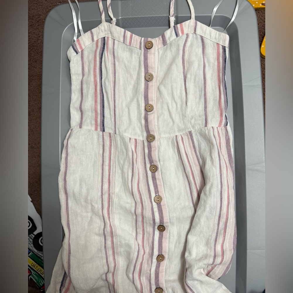 Striped Button-Down Dress